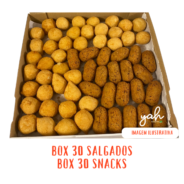 Box 30 Salgados fritos